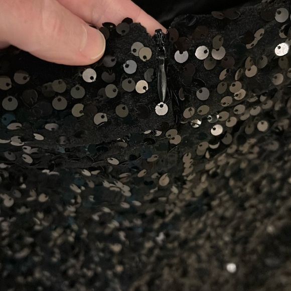 Nanette Lepore sequin black skirt - Picture 6 of 8
